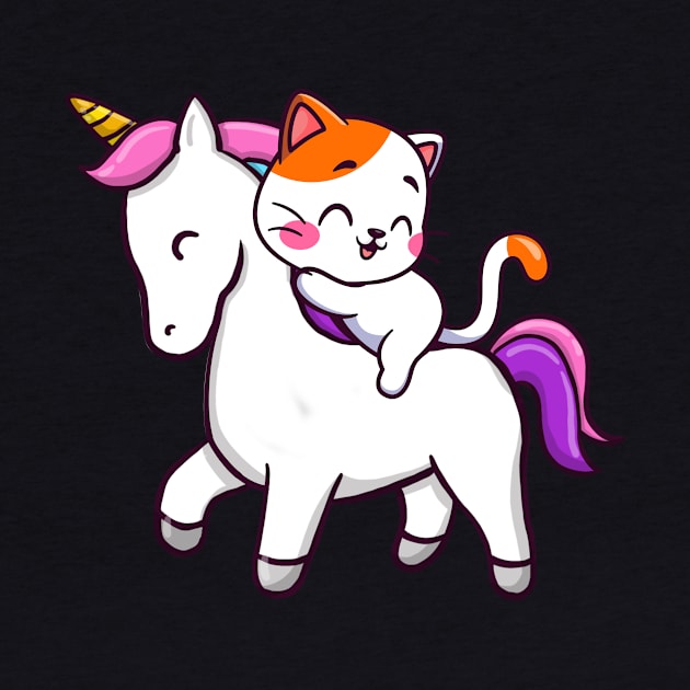 To The Disco! (Cat Riding Unicorn) by MasutaroOracle